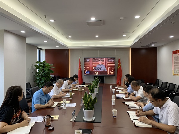 徽鹽地產集團黨委理論學習中心組集體學習研討習近平總書記“七一”重要講話