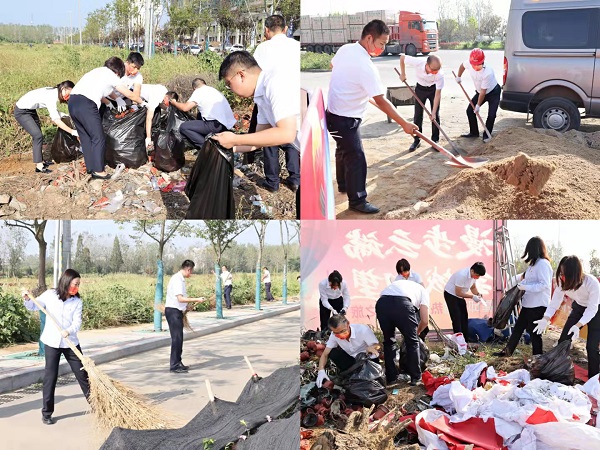 霍邱項(xiàng)目開展“衛(wèi)生大掃除，黨員我先行”主題活動